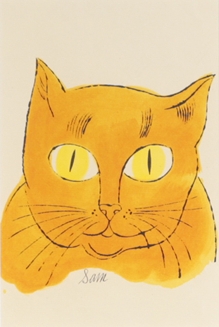 アンディ・ウォーホル Andy Warhol 「サムという名の猫と一匹の青い猫