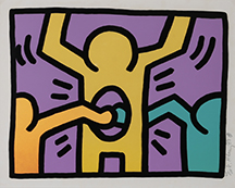 キース・ヘリング【Pop Shop】エスタンプリトグラフ 27/250 キース・ヘリング Keith Haring Untitled「pop shop I」より | ONLINE