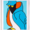 minor role (blue)