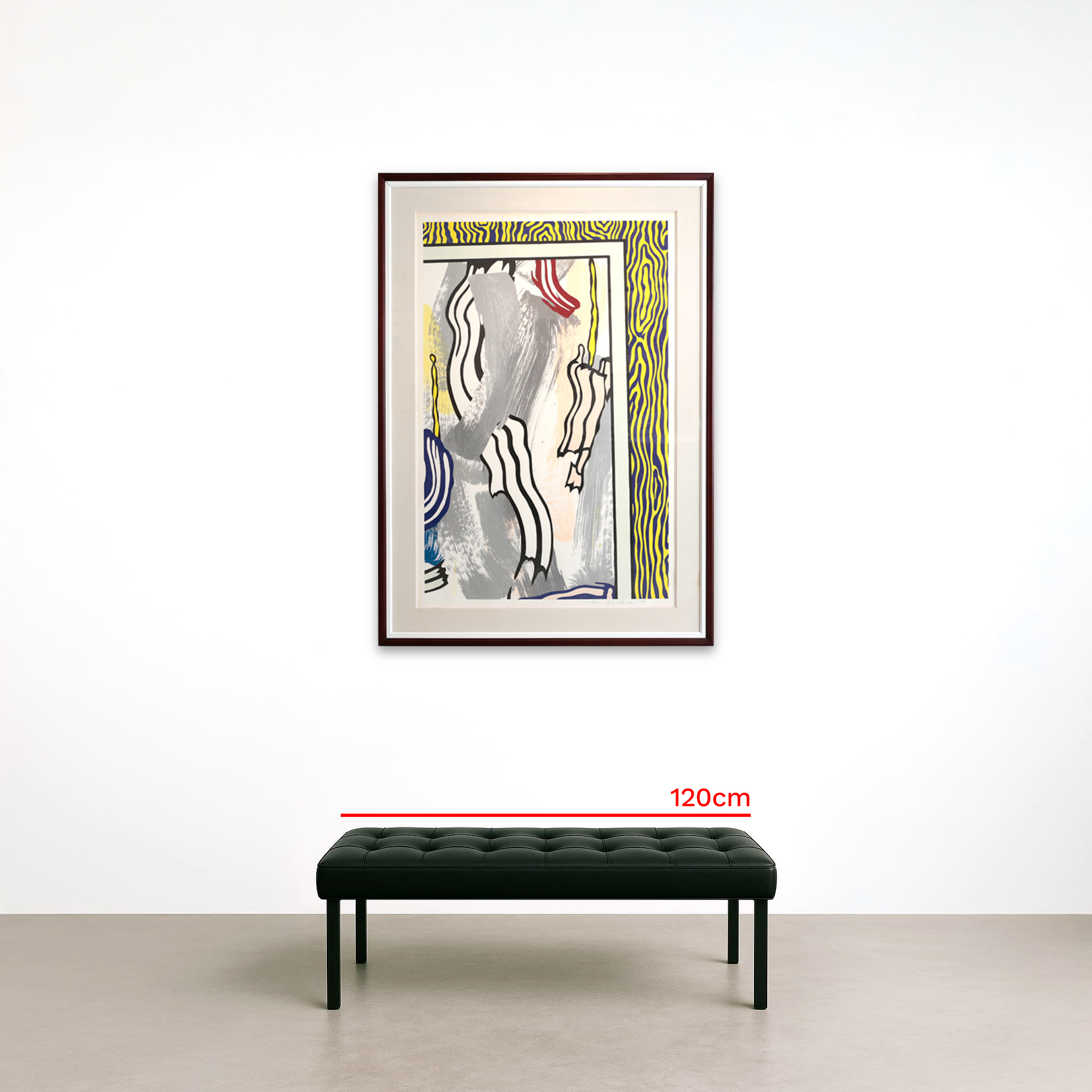 ロイ・リキテンシュタイン Roy Lichtenstein 青色と黄色の壁：「絵画