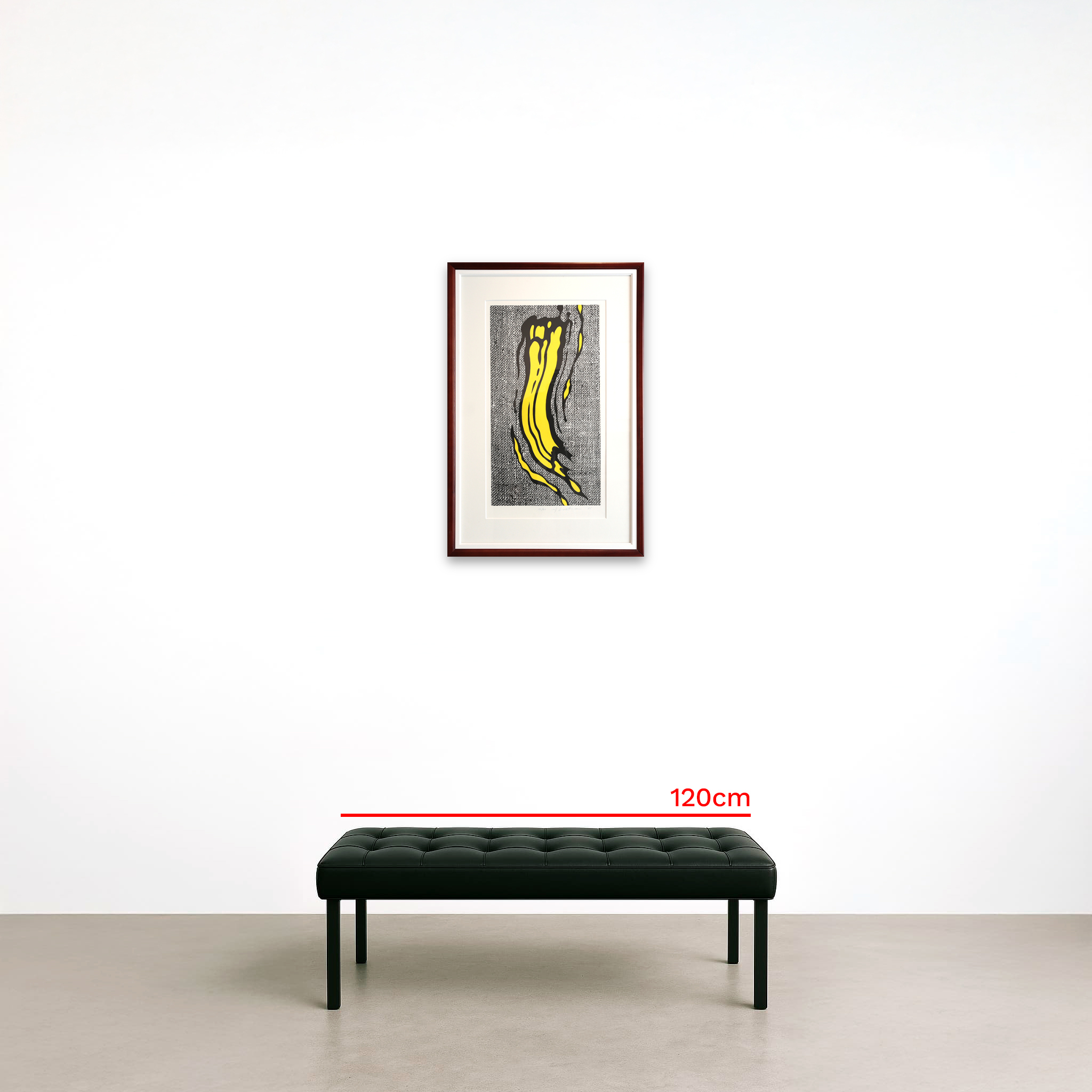 ロイ・リキテンシュタイン Roy Lichtenstein Yellow Brushstroke